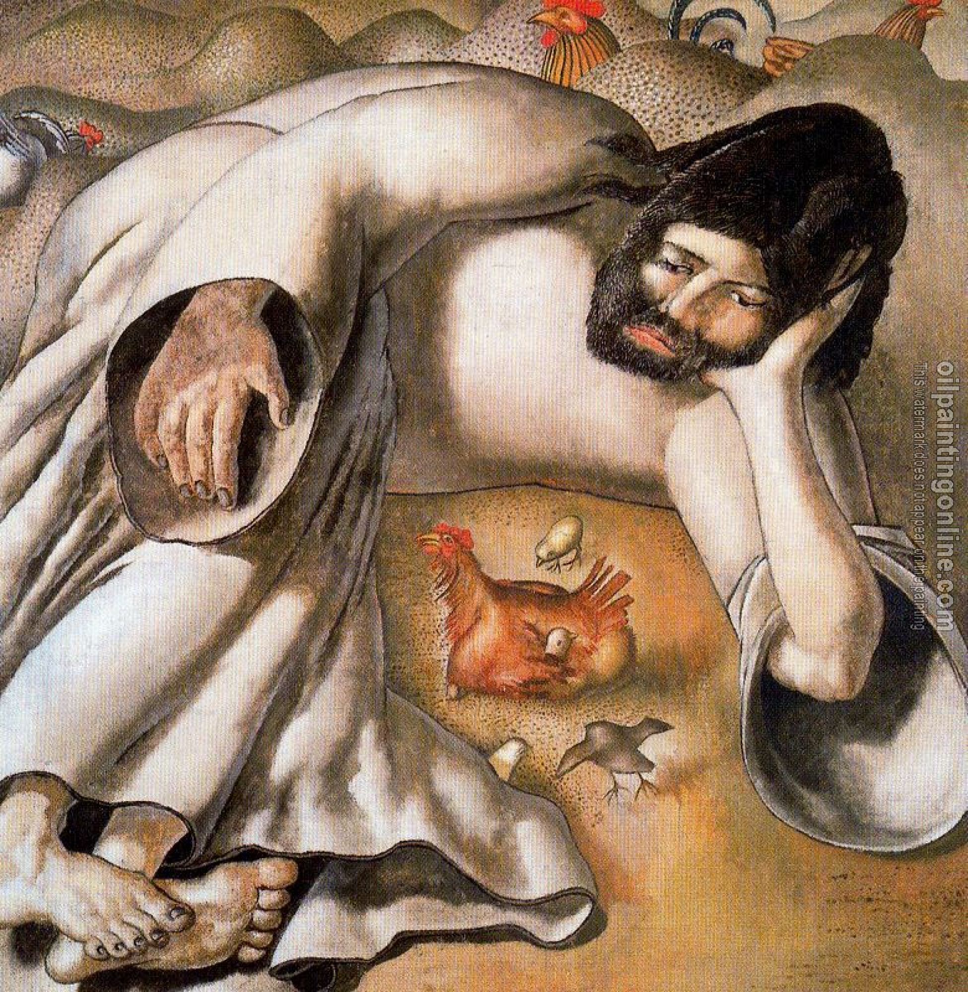 Stanley Spencer - Christ in the Wilderness, The Hen